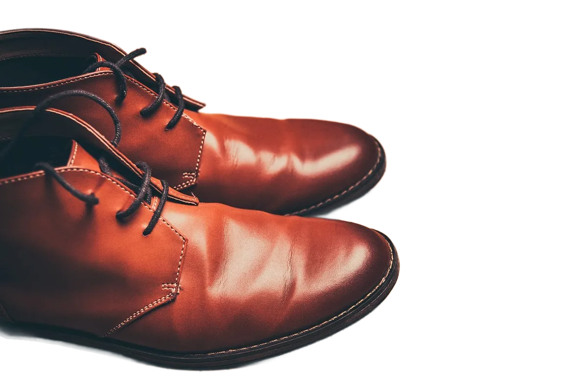 The same boots cut out by LassoCut on a transparent background
