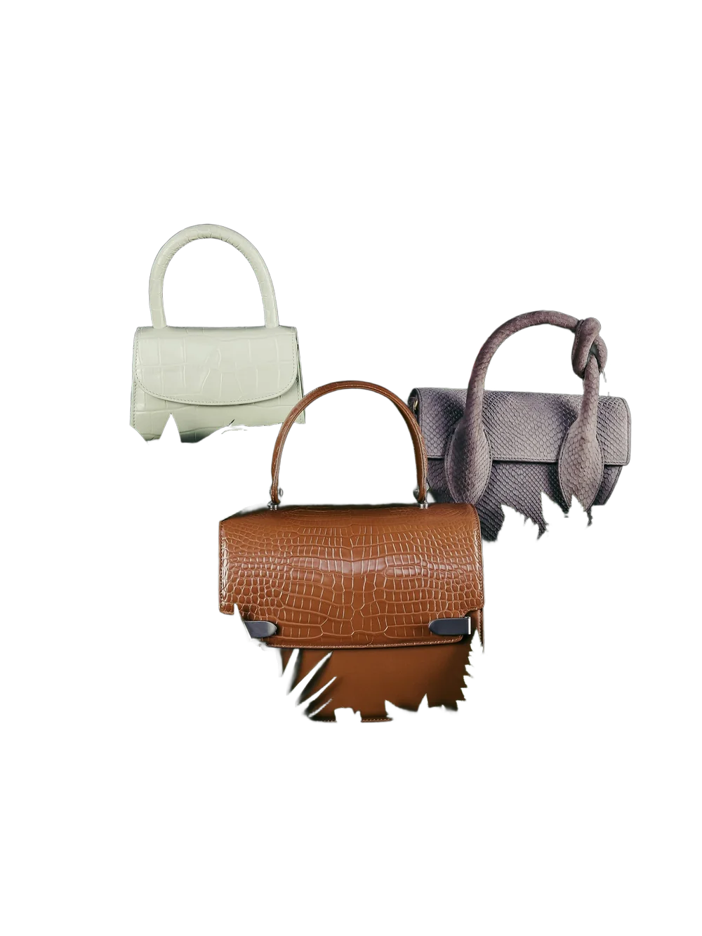 The same handbags cut out by LassoCut