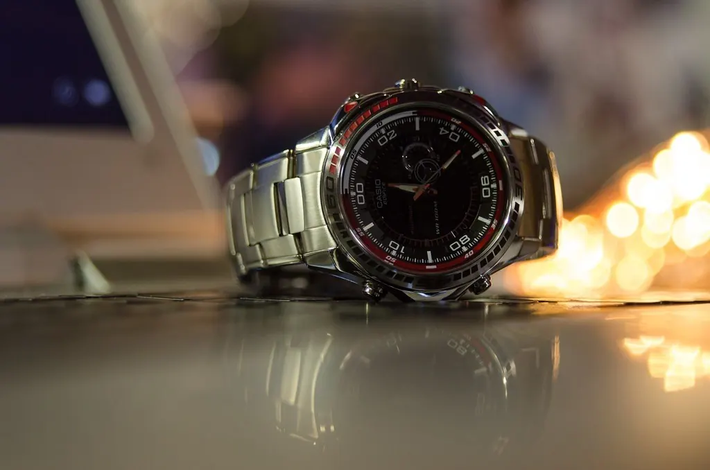 Before: a watch on its original background
